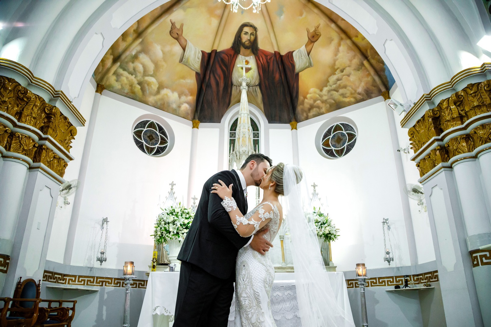 Casamento em Itaúna de Sabrina e Marcelo - Vestido Zephora Linha Premium - Foto Demetrio Laurentys