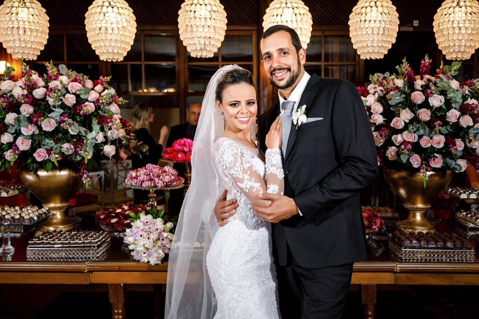 casamento em Pará de Minas de Aline e Leandro - foto Demetrio Laurentys - Vestido Zephora