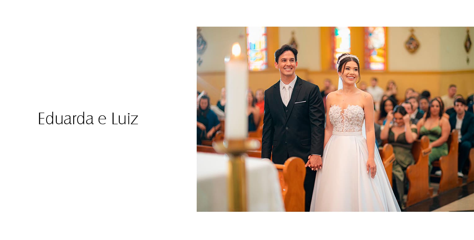 Ao provar alguns vestidos, seu coração disparou, e ela teve a certeza de que estava diante do vestido ideal. Sem dúvidas, ficou deslumbrante no vestido de noiva escolhido um modelo tomara que caia, com decote coração, corpo inteiramente rendado e bordado à mão, enriquecido por delicadas flores em 3D. A saia em alfaiataria trouxe ainda mais sofisticação, elegância e atemporalidade à produção.